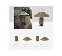 (GZ62-G) DIY Goal Zero Lantern Shade Designed For GoalZero Lighthouse Micro Flash Holder Lampshape Outdoor Camping