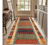 Gzaebji Carpet Runner Rugs Hallway Runner Kitchen Rugs Non Slip Washable 80 x 300 cm Low Pile Door Runner Mats Absorbent Kitchen Carpet Long Hall Carpet for Entryway for Laundry Hallway