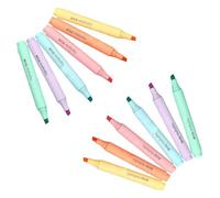 GZBABY Highlighter with Chisel Tip, Highlighters Markers Pen 12 Pcs, Coloring Marker for school office home, 6 Colors