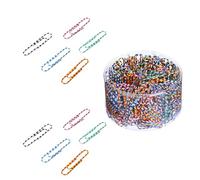 GZBABY Large Paper Clips 300 Pcs, Jumbo Paperclip 50 mm, Vinyl Coated Paper Clips for Document Organizing, Striped Color