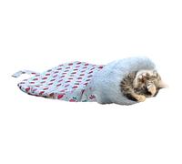 GZBMEZS Cat Winter Sleeping Bag,360 Degrees Wrap Cat Bed Cave Sleeping Bag | Soft Double Layer Anti-freeze Plush Kitten Bed Under 16.5lbs
