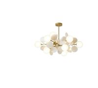 GZDZ Luxury Decorative Chandelier, Children's Room Personalised Lighting, Stained Glass Chandelier, Living Room Dining Room Warm Bedroom Style Chandelier (A1,75x25cm/30x10inch)