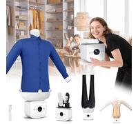 GZGHRZQS Automatic Ironing Machine For Clothes, Upgraded Touched Ironing Machine, Hands Frees Hot Air Dryer, Built-in Aromatherapy Tank, ITemperature Adjustable, One-Click Use for Home