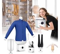 GZGHRZQS Automatic Ironing Machine For Clothes, Upgraded Touched Ironing Machine, Hands Frees Hot Air Dryer, Built-in Aromatherapy Tank, ITemperature Adjustable, One-Click Use for Home