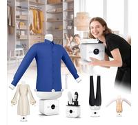 GZGHRZQS Automatic Ironing Machine For Clothes, Upgraded Touched Ironing Machine, Hands Frees Hot Air Dryer, Built-in Aromatherapy Tank, ITemperature Adjustable, One-Click Use for Home