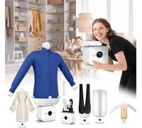 GZGHRZQS Automatic Ironing Machine For Clothes, Upgraded Touched Ironing Machine, Hands Frees Hot Air Dryer, Built-in Aromatherapy Tank, ITemperature Adjustable, One-Click Use for Home