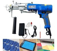 GZGHRZQS Electric Rug Tufting Kit, 120W Electric Tufting Gun with Digital Display, Motor Speed: 1000-6000 RPM, Cut & Loop Pile Tufting Kit, for Carpets, Mats, DIY Craft