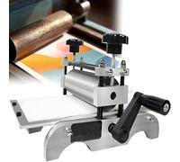 GZGHRZQS Slab Roller Printmaking Machine, Engraving Printing Press with Adjustable Roller Height, 31x17cm Platform Size, for The Production of Paper, Wood, and Copper Engravings