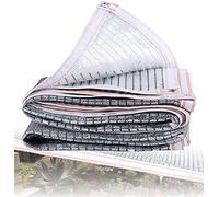 GZGLZDQ Sun Shades for Garden, 55% Aluminet Shade Cloth for Protection Plants Flowers with Grommets, for Flowers, Plants, Greenhouse, Patio Lawn (Color : Silver, Size : 3x4m)