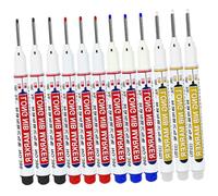 GZGRYTRC 12 PCS Marking Tool, Deep Hole Marker Long Tip Marker Pen Marking Spray Pen Perfect for Office Construction DIY Projects Art Work School Presentations Outdoor Tasks