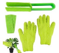 GZGRYTRC 5PCS Minky Dusting Glove Set, Reusable Dusting Gloves, Multi-Surface Microfiber Dusting Gloves for Plant Blind Household Daily Cleaning