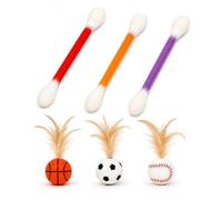 GZGRYTRC 6PCS Cat nip for Cats,Cat Chew,Interactive Catnip bite sticks,Large Swab Shaped Catnip Chews feline friends,long-lasting Catnips,Cat Sticks,natural Catnips,6Pcs Set for Indoor Cats