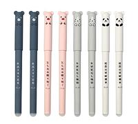 GZGXKJ Erasable Pens 8Pcs Rub Out Pens 0.35mm Animal Cute Pen for Girls