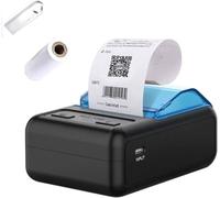 GZGYNADAST P11 58mm Bluetooth Thermal Receipt Printer Portable 2 Inch Only Compatible with Android/Windows, Not Compatible with iOS/iPad/MAC, Wireless, Office Receipt Printing