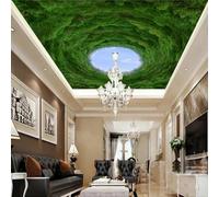 GZGZG 3D self-Adhesive Wallpaper Mural Three-Dimensional Blue Sky cave Ceiling Art Decoration for Living Room and Bedroom.