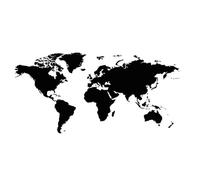 GZGZG World Map Atlas Wall Sticker DIY Removable Art Wall Sticker Mural Living Room House Wall Decor