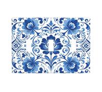 Gzhel Blue 3 Gang Switch Plate Cover-Unbreakable Polycarbonate Wall Plate, Heat Resistant Toggle Switch Decor for Home