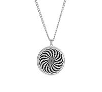 GZHENGZG Illusion Amulet Pendant Necklace Hypnosis Geometric Talisman Jewelry Gift for Men
