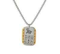 GZHENGZG Men's Necklace and Women's Necklace Ancient Egyptian Anubis Horus Rune Dog Tag Pendant for Men, Necklace, Pharaoh Amulet, Punk Jewelry Gift gift