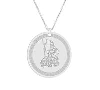 GZHENGZG Men's necklace, women's jewelry Mens Hades with Cerberus Necklace The Greek of the Charm Neck Chain Medallion Amulet Jewelry Gift gift