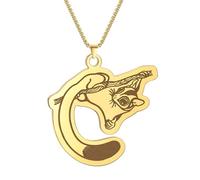 GZHENGZG Men's necklaces and women's jewelry Playful Sugar Glider Hanging Cartoon Necklace Women Men Lovely Jewelry Cute Animal Silver Necklaces gift