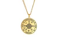 GZHENGZG Men's necklaces and women's jewelry Sandalphon Seal Pendant Necklace, Amulet, Jewelry, Angelic, Prayer Cabinet gift