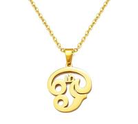 GZHENGZG Men's necklaces and women's jewelry Tamil Symbol Charm Pendant Necklace for Women and Men, Small Yoga Necklace, OM, India, Religion, gift