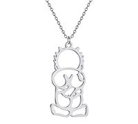 GZHENGZG Men's pet necklace, women's jewelry Handala Hanzala Palestine Boy Pendant Necklace for Women Men Chain on Neck Gift Jewelry gift