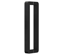 GZHENOZ 72-Inch Black Glass Sliding Barn Door Handles - Double-Sided Pull Bar for Front Door/Shower - Durable Push-Pull Design, Easy Install, Modern Home Décor