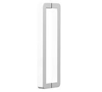 GZHENOZ 72 Inch Glass Sliding Barn Door Handle, Double-Sided Pull Bar for Front/Shower Doors, Durable White Finish, Easy Installation, 82.5cm/32.5in Length