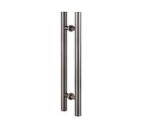GZHENOZ Commercial Push Pull Glass Door Handles, Door Pull Handle for Barn Door, Modern Double Sided Door Grab, on Interior/Exterior Front Door(Color:Black2,Size:180X150cm/70.8"