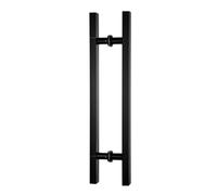 GZHENOZ Double Sided Door Handles for Single Door, Long Bar Pull Handle for Entrance, Shower Door Handle/Glass Barn Handle, Indoor & Outdoor(Color:Matte Black,Size:80cm(31 1/2")