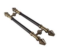 GZHENOZ European Style Retro Door Pull Handle - 59" Bronze Aluminum Alloy Push/Pull Entry Barn Handle for Wood, Glass & Sliding Doors - Easy Install Fittings Included