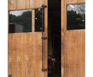 GZHENOZ Extra Long Black Door Pull Handles - Commercial Round Bar Double Sided Push Pull Gate Handles for Interior & Exterior Use (150cm / 59") - Durable & Stylish Hardware