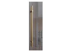 GZHENOZ Extra Long Gold Stainless Steel Pull Handles for Interior & Exterior Doors, Heavy-Duty Two-Sided Push Bar, 80cm (31.5in) - Ideal for Commercial & Home Use