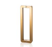 GZHENOZ Glass Shower Door Push Pull Handle Two-Sided, Swing Barn Door Handle Pull for Indoor Outdoor Door, Square Glass Door Push Bar, Easy Installation (Color : Gold, Size : 62