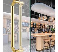 GZHENOZ Gold H Shape Sliding Door Handle - Modern Double Sided Pull Handle for Entry Barn Doors & Shower Glass Doors - 47 Inch (120cm) Durable Design