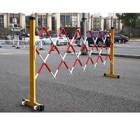 GZHENOZ Mobile Barricade, Movable Barricade For Fast Crowd Closure And Stable Traffic Control Anywhere, Red, Yellow Portable(Red,1.2x3m)