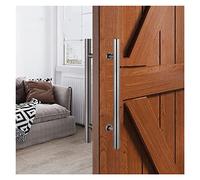 GZHENOZ Modern Entry Door Handle Commercial Double Sided Sliding Door Handle Pull, Heavy Duty Stainless Steel Push Pull Door Handles with Hardware, Sleek Modern Glass Wooden Door