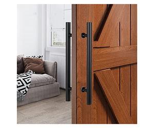 GZHENOZ Modern Entry Door Handle Commercial Double Sided Sliding Door Handle Pull, Heavy Duty Stainless Steel Push Pull Door Handles with Hardware, Sleek Modern Glass Wooden Door