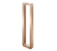 GZHENOZ Modern Entry Door Handle Double Sided Barn Door Handles- 12/16/20/24/28/32/36/40/48/60inch Long, Stainless Steel Rectangular Shape Push Pull Door Handle for Glass Door/Wo