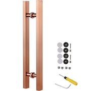 GZHENOZ Pull Push Shower Kitchen Door Pulls Modern Push Pull Bar Handle,Double Sided Push Pull Modern Door Handle with Accessories,Sliding Gate Handle for Barn/Office/Glass/Door,