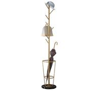 GZHENOZ Umbrella Racks,Freestanding Iron Coat Rack, Space Saving Stable Stand Racks with Marble Base & 7 Hooks, Modern & Large Capacity, Stand Holder for Living Rooms (Color : Bl