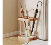 GZHENOZ Umbrella Racks,Metal Walking Stick Stand Free-Standing Storage Rack Storage Bucket with Drip Tray Simple Modern Durabl Fashionable (Color : Orange)