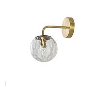 GZHENOZ Wall Mounted Light Nordic Luxury Brass Bedroom Bedside bracket light Indoor Living Room TV Background Wall Lamp Modern Minimalist Water Ripple Aisle Lamp Bathroom Mirror