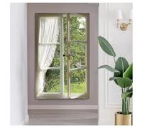 GZHERVICES 3D Decor Wall Art, Wall Sculptures Wall Hanging Art With Led Light, Illuminated Faux Opening Windows Wall Mural, Window View Wall Decorations Lamp Painting(Multi-colored-B,70x100cm)