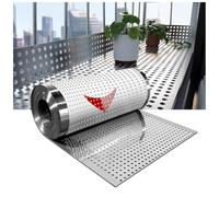 GZHERVICES Metal Perforated Sheet, 304 Stainless Steel Material, Hole Diameter 10 mm, Thickness 8mm, Easy to cut and install, for DIY Projects, Multiple (25x400cm)