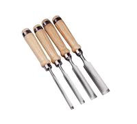 GZHXF 1/4PCS Semi-Circular Wood Chisel Chrome Vanadium Steel Woodworking Chisel 8mm 12mm 18mm 25mm