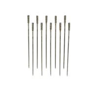 GZHXF 10pcs 1.2mm-2.4mm Diamond Coated Tipped Drill Bits Fits Tile Stone Glass Jewellery Hole Saw Milling Cutter Bit Brush Burr Tools