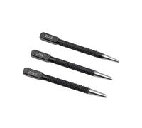 GZHXF 3PCS Concave Manual Center Punch Positioning Punch Drilling Fixer Black Cylindrical Nail Electric Tool Accessory Set